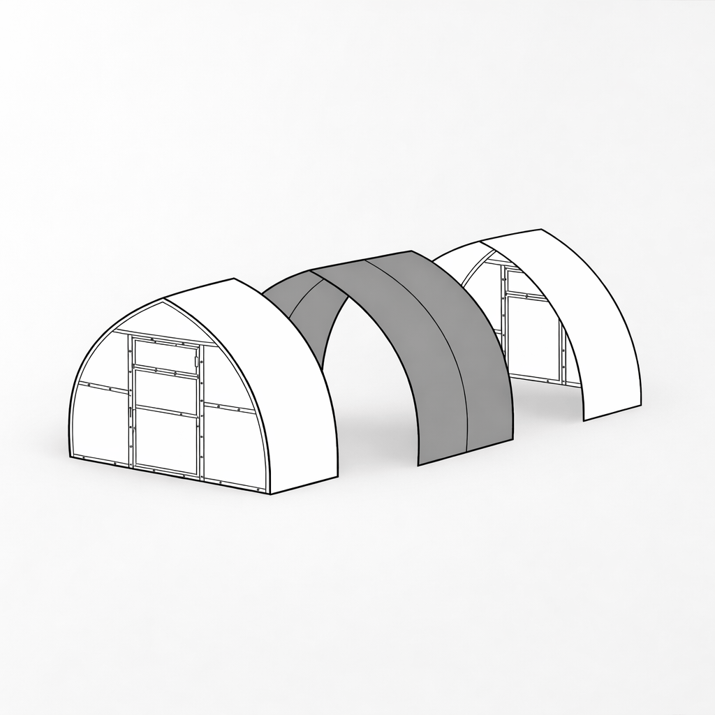 Extension pour serre de 2 mètres