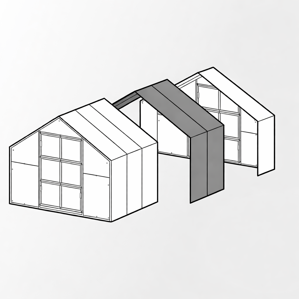 Extension pour serre de 2 mètres