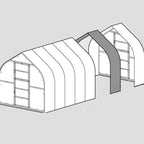 Extension pour serre de 2 mètres