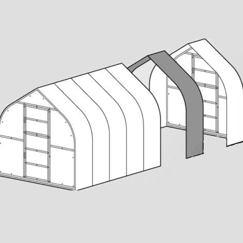 Extension pour serre de 2 mètres