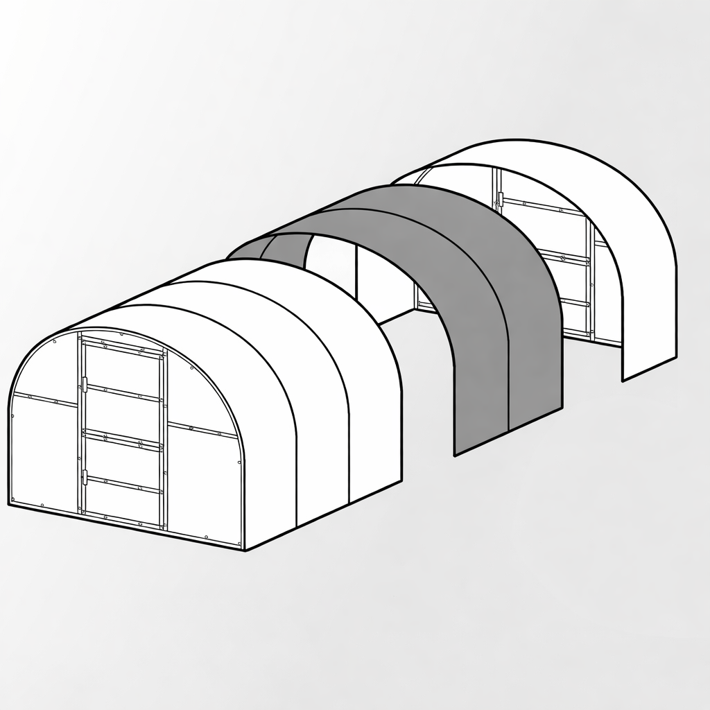 Extension pour serre de 2 mètres