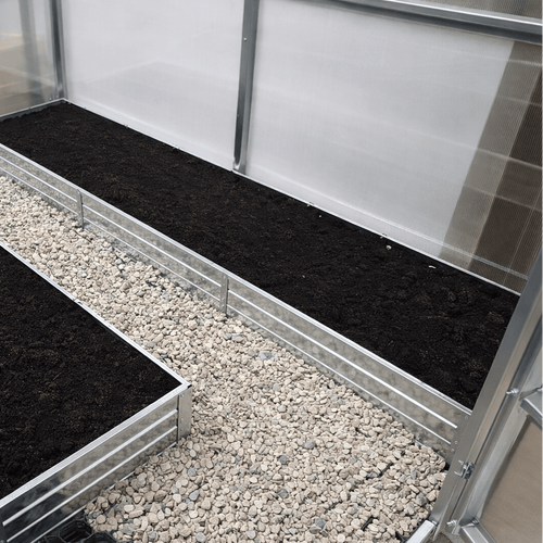 Bac de culture en acier galvanisé pour serre