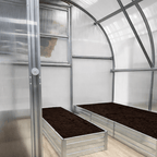 Bac de culture en acier galvanisé pour serre