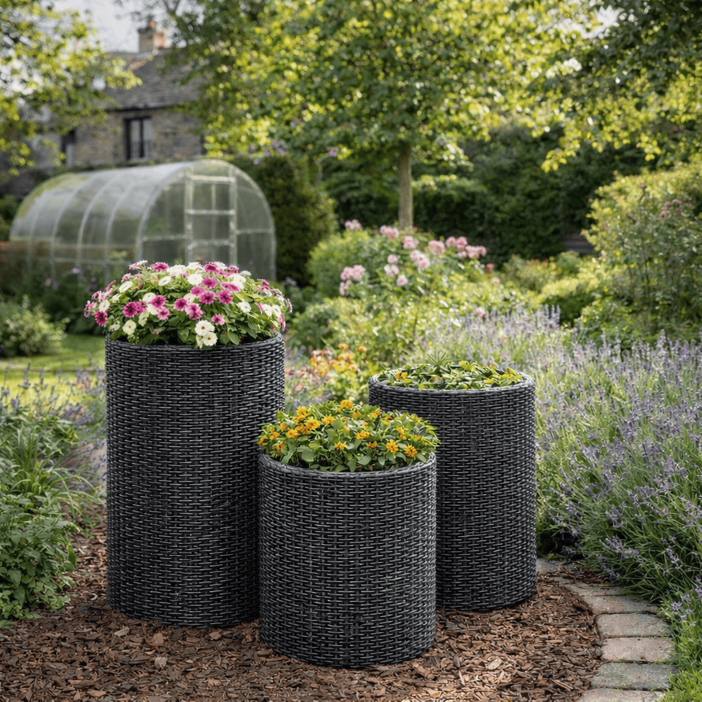 Pots de fleurs de jardin