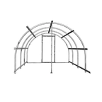 Renfort télescopiques pour serre de jardin