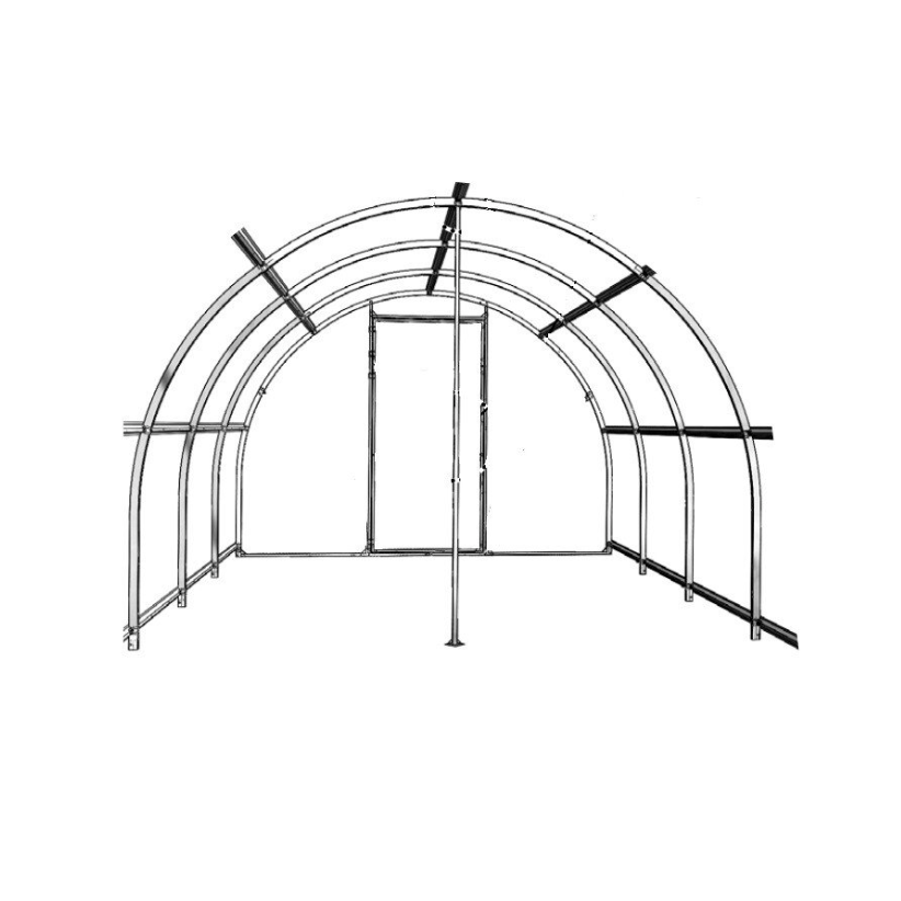 Renfort télescopiques pour serre de jardin