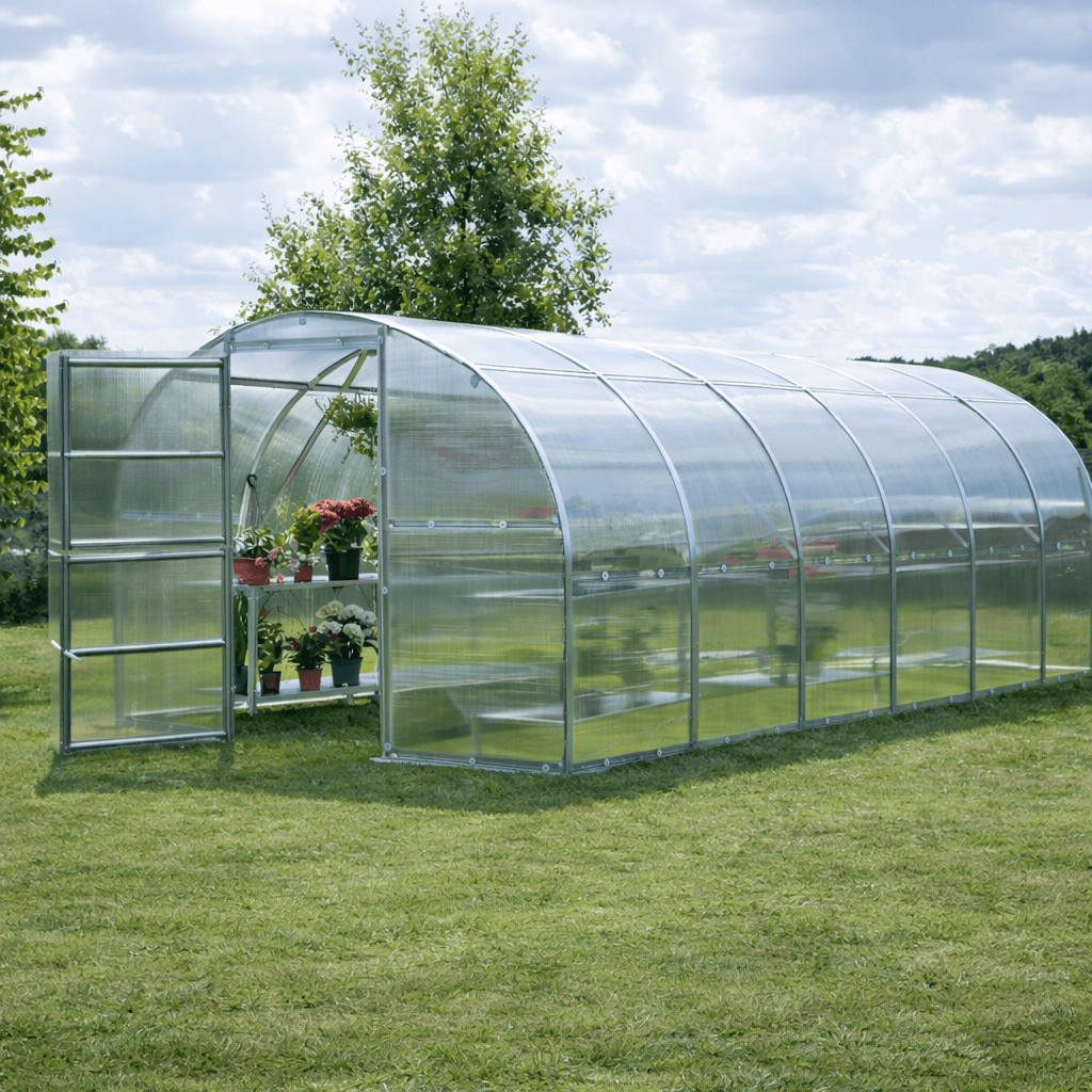 Serre de jardin polycarbonate intemporelle
