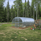 Serre de jardin polycarbonate intemporelle