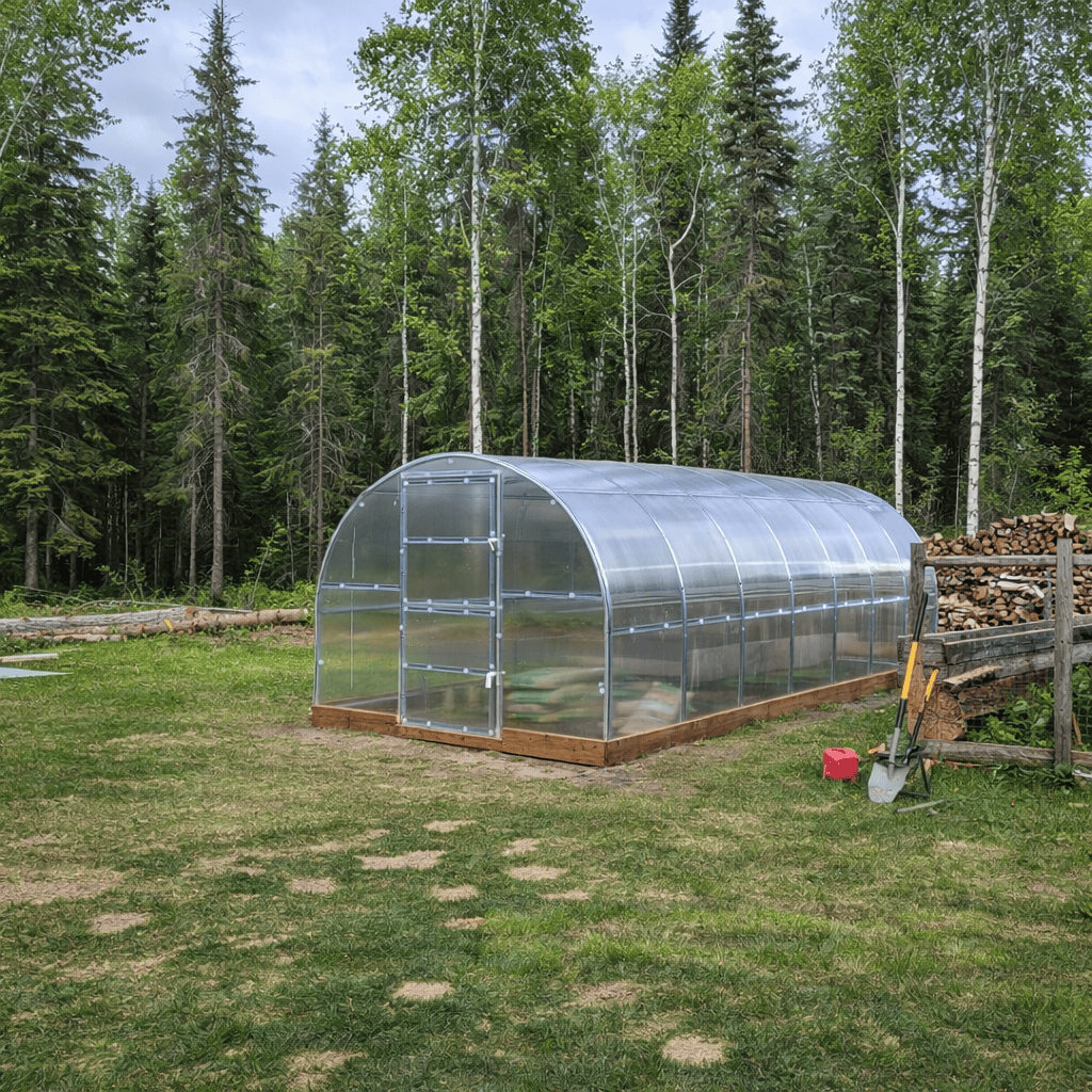 Serre de jardin polycarbonate intemporelle